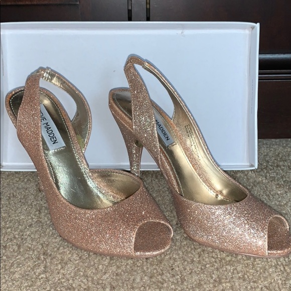 steve madden pink glitter heels